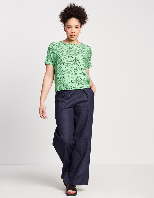 The Social Outfit - Dolman Top - Fern Cheetah