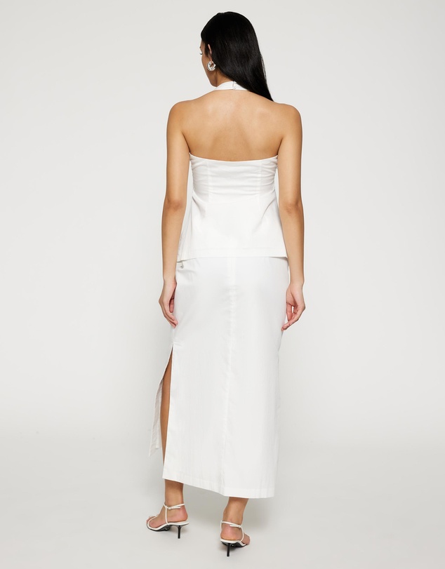 Lover - Tianah Tuck Detail Midi Skirt