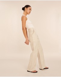 AERE - Patch Pocket Linen Pants