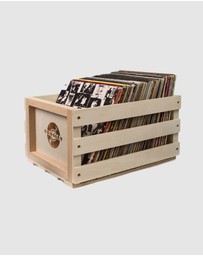Sony Music - Crosley Record Storage Crate & Bob Dylan Greatest Hits Vinyl Album Bundle