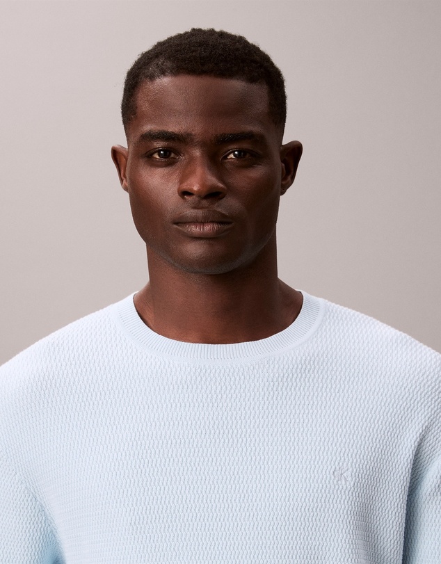 Calvin Klein - Cotton Textured Classic Crewneck Jumper