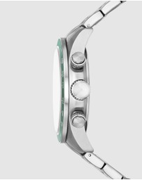 Fossil - Autocross Silver Tone Chronograph Watch