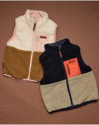 Crywolf - REVERSIBLE YETI VEST Harvest Colourblock