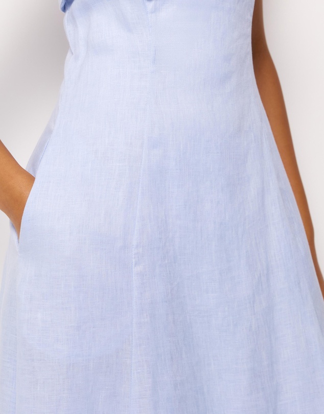 AERE - Florie Linen Midi Dress
