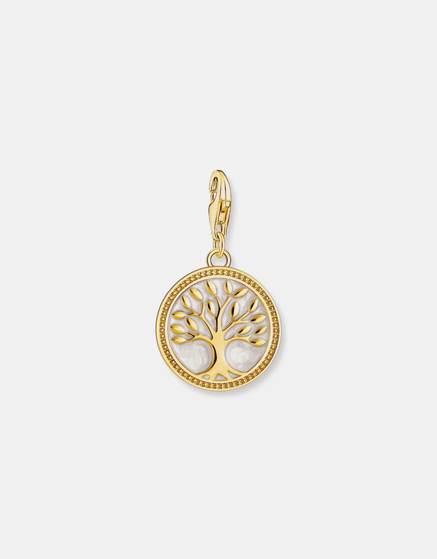 THOMAS SABO - Yellow-Gold Plated Tree Of Love Charm