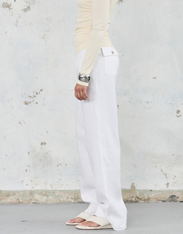 FRIEND of AUDREY - The Linen Pocket Trouser