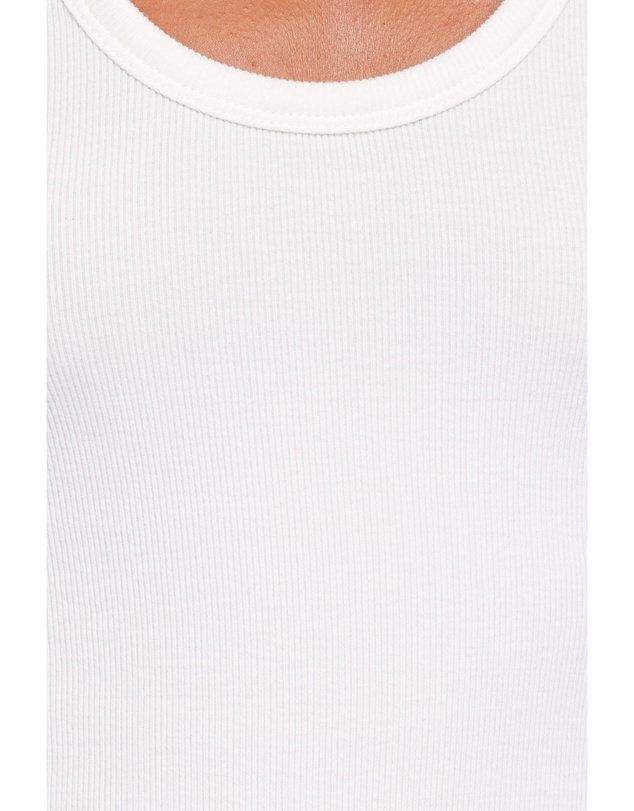 Petal & Pup - Miles Racerback Rib Knit Tank Top - White