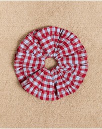 Damson Madder - Frill Edge Scrunchie