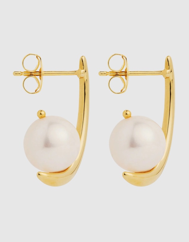 Najo - Mariselle Yellow Gold Pearl Earring