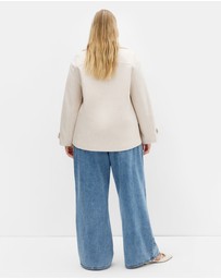 City Chic - Lola Short Melton Coat