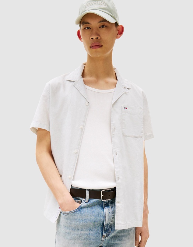 Tommy Jeans - Linen Blend Regular SS Shirt