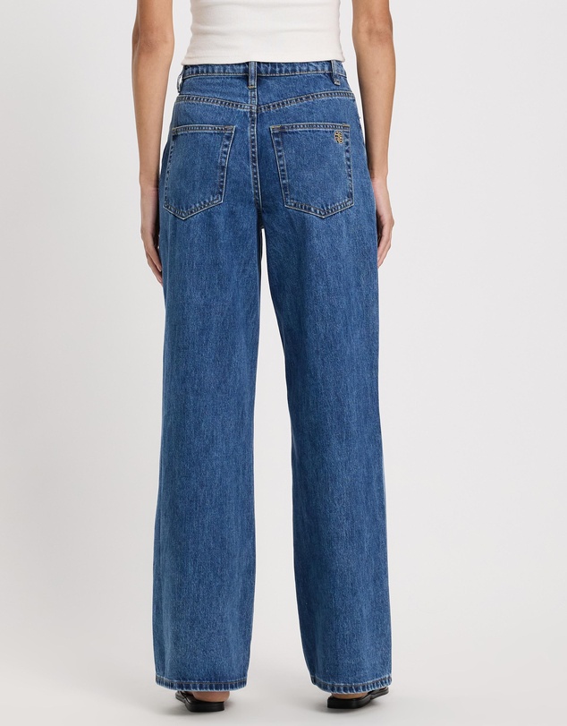 AERE - High Rise Wide Leg Jeans