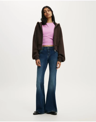 Cotton On - Petite Mid Rise Bootcut Jean