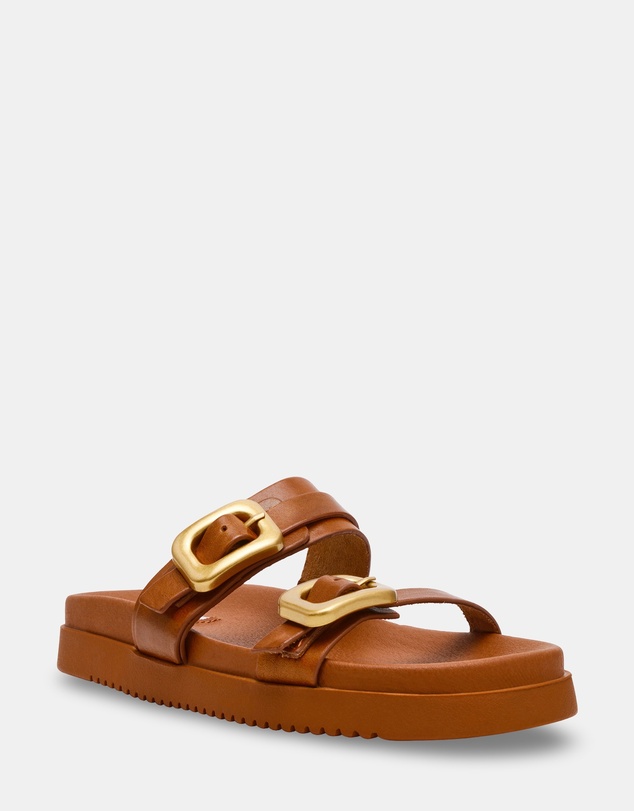 Steve Madden - Margey Cognac Leather Sandals