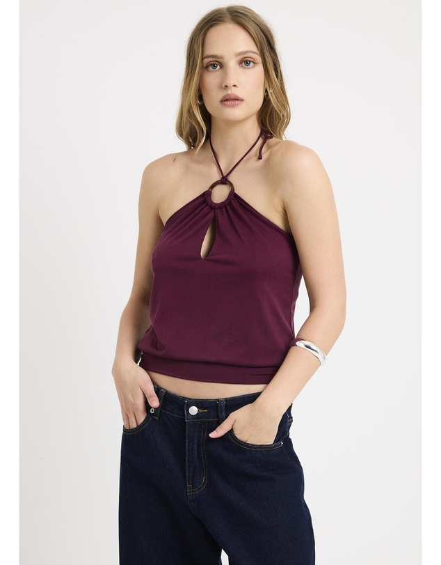 Insight - Gabriette Halter Ring Top