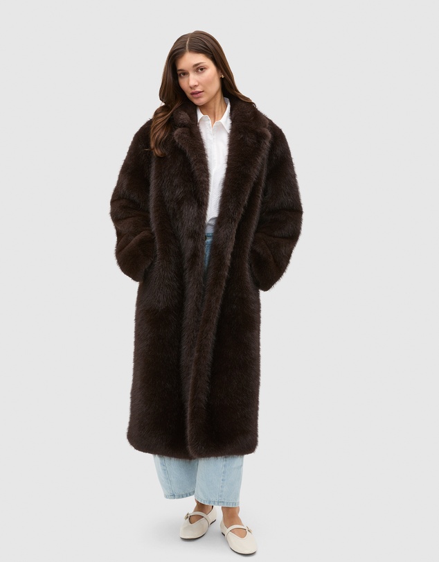 Seed Heritage - Maxi Faux Fur Coat