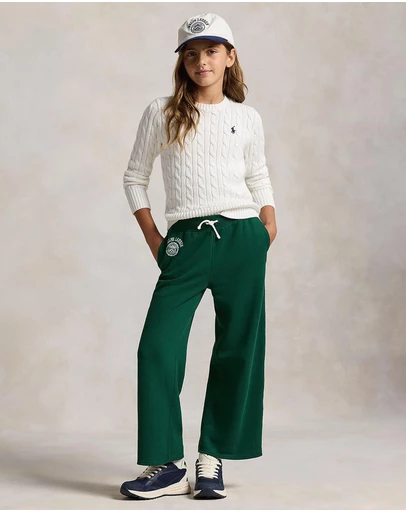 Polo Ralph Lauren - Cable Crew Neck Sweater Pullover 20/2 Cotton - Kids