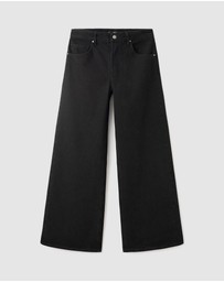 M.N.G - Wide-Leg Jeans With Rhinestones