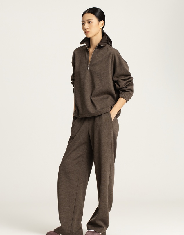 IDA+S - Reina Merino Wool Quarter-Zip Pullover