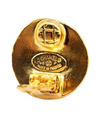 Pre-Loved by Azura Reborn - Pre-Loved Gold Plated CC Round Clip On Earrings