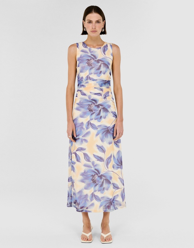 Staple the Label - Fleur Mesh Midi Dress