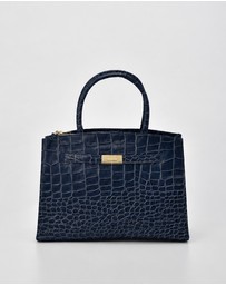 Cobb & Co - Arlie Leather Croc Tote