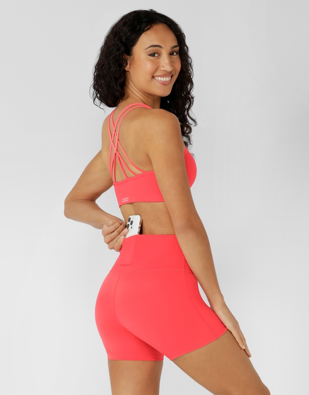 Lorna Jane - Lotus No Chafe Phone Pocket 12cm Bike Shorts