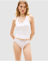 Tommy Hilfiger - 5-Pack Essential Repeat Logo Waistband Thongs