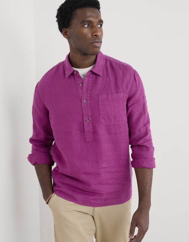 Seasalt - Seasalt Cornwall Purple Artist's Shirt
