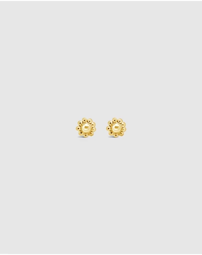 Ichu - Bloom Earrings Gold