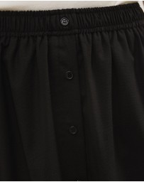 Atmos&Here - Darla Linen Blend Button Midi Skirt