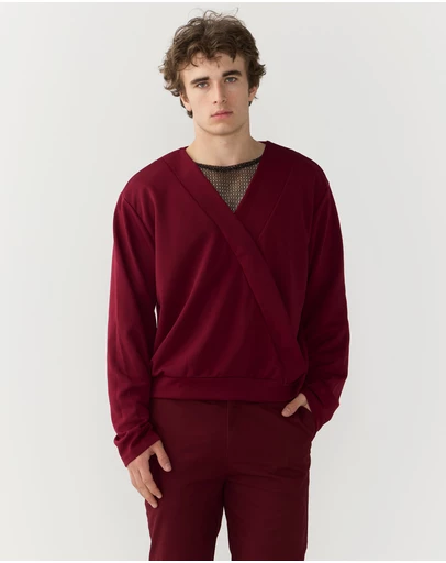 Justin Cassin - Harvey Crossover V-neck Top