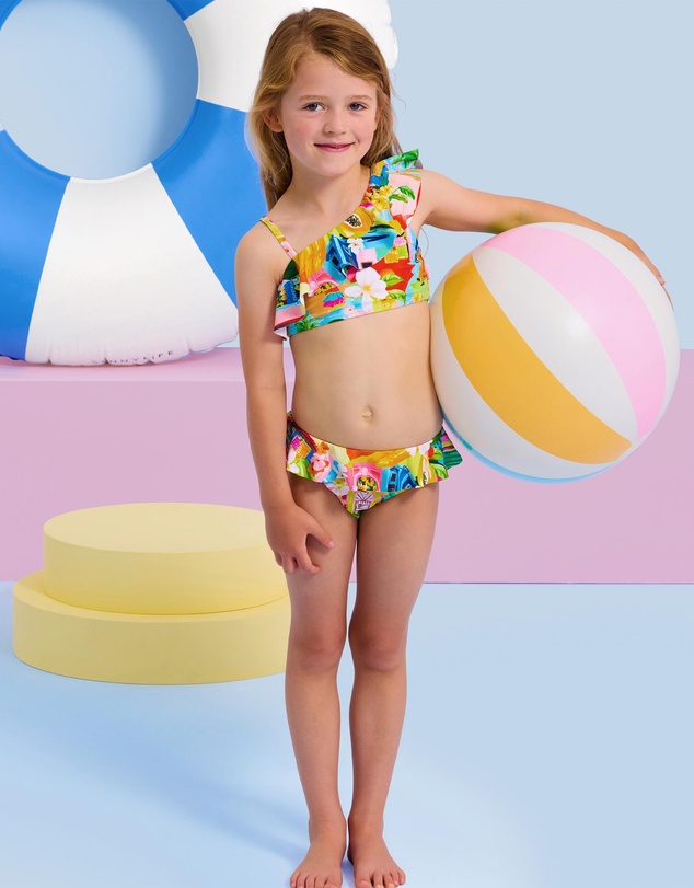 Seafolly - Shoulder Frill Bikini Set - Kids