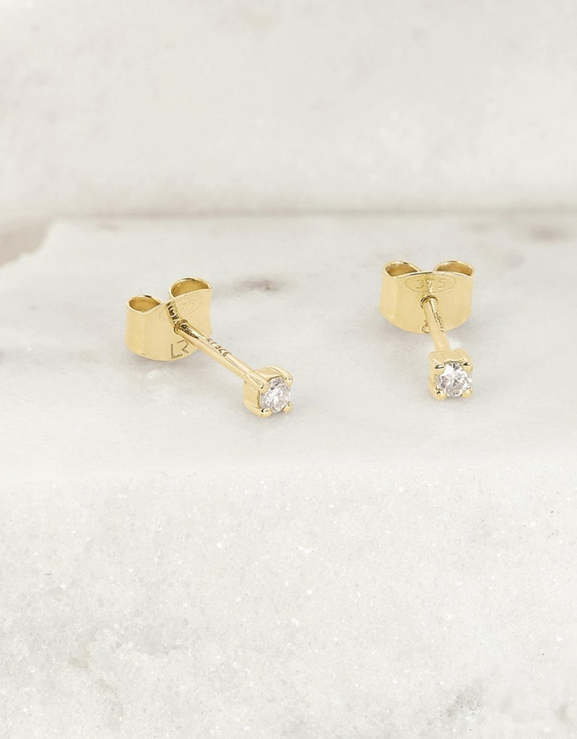 Luna Rae - Solid Gold - Halley Diamond Studs