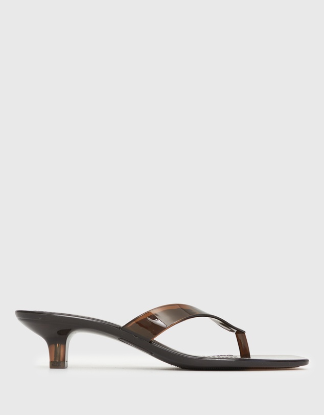 Betts - Tyla Jelly Kitten Heel Thong Sandals