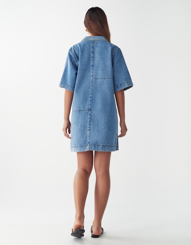ST MRLO - Denim Shirt Dress
