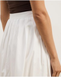 Atmos&Here - Cleo Cotton Button Midi Skirt
