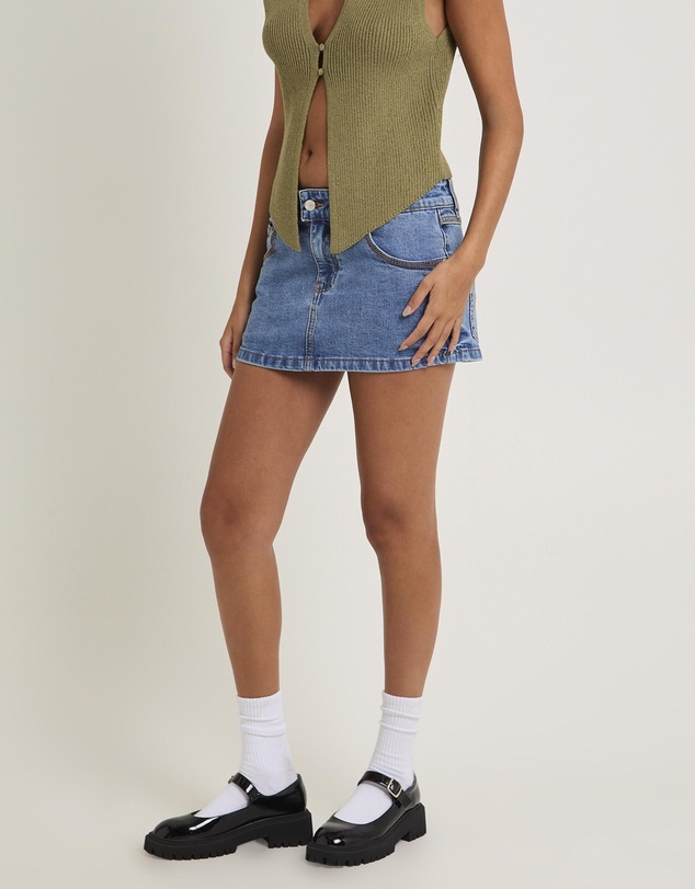 Insight - Niche Denim Mini Skirt