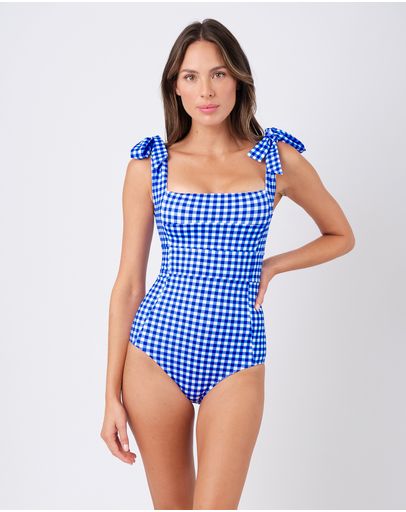 Cobalt Blue Gingham