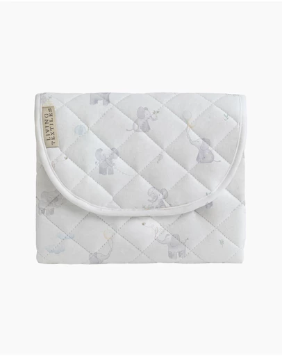 Living Textiles - Waterproof Travel Change Mat - Elephant Playtime