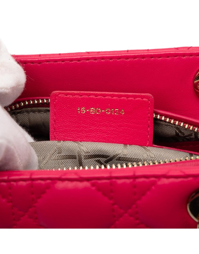 Pre-Loved by Azura Reborn - Pre-Loved Medium Lambskin Cannage Lady Dior