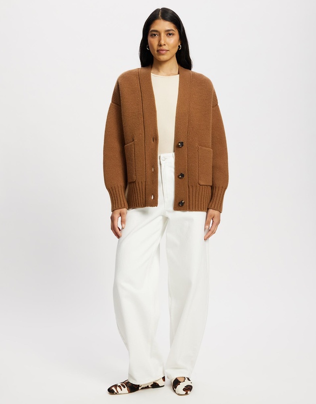 White By FTL - Amber Merino Cardigan