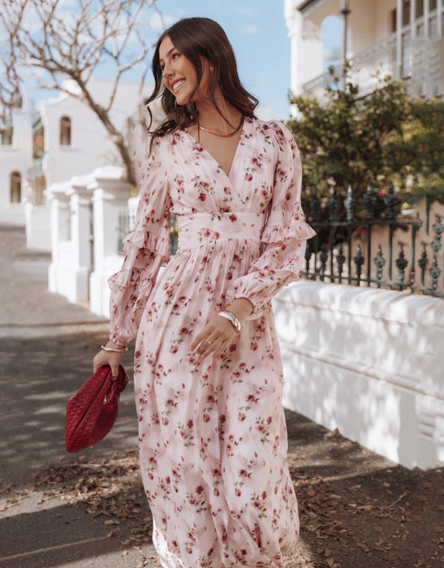 Petal & Pup - Vayla Maxi Dress - Pink Rose