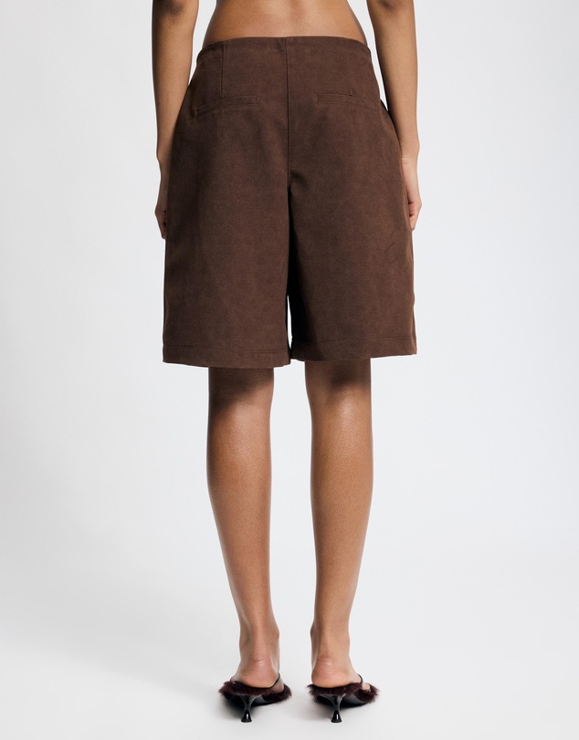 Lover - Vesper Suede Look Shorts