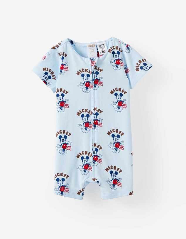 Cotton On Kids - Growie Short Sleeve Zip Romper - License