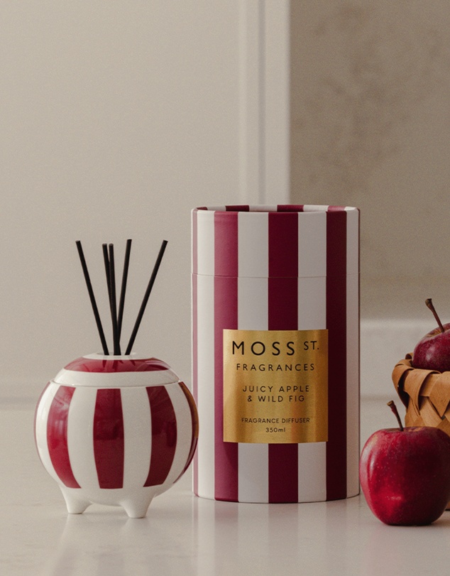 Moss St Fragrances - Juicy Apple & Wild Fig Ceramic Diffuser 350ml