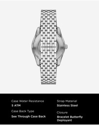 Emporio Armani - Silver Tone Analogue Watch
