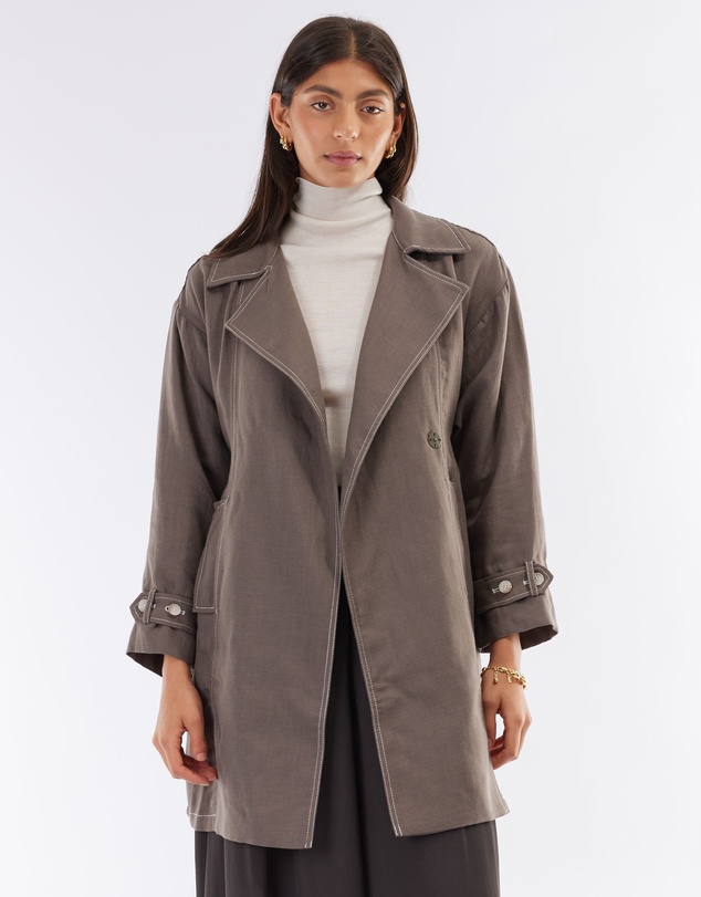 Amelius - Elvie Linen Trench Jacket