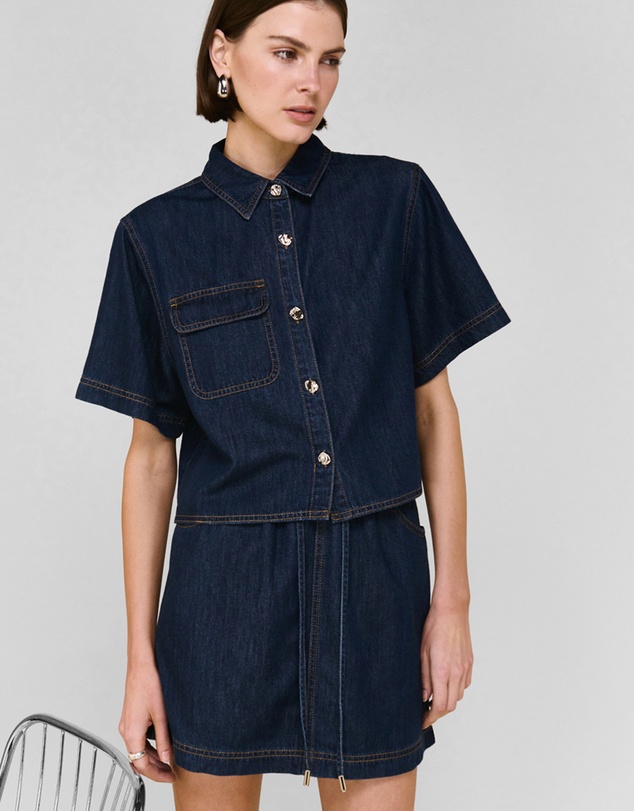 Staple the Label - Lea Denim Mini Skirt