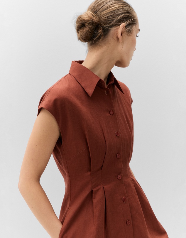 UNISON - Collared Midi Dress